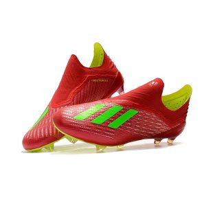 Kopačky Pánské Adidas X 18+ FG – Červené Zelená